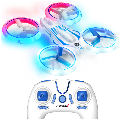 Force1 UFO 4000 Multi-Color LED RC Quadcopter Mini Drone for Kids w/Extra Battery - All Of Everything