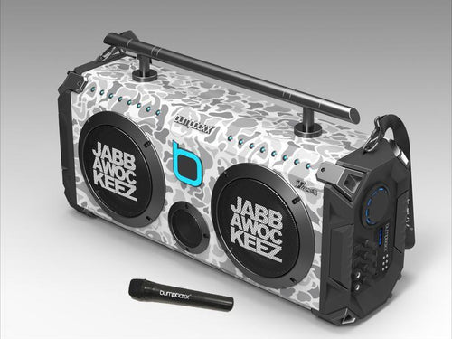 Jabbawockeez X Bumpboxx Flare8 Bluetooth Boombox White Camo - All Of Everything