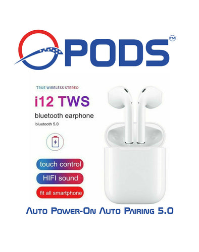 TWS i12 Bluetooth 5.0 Headphones Free Silicone Case Included - All Of Everything
